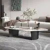 Mesa de Centro Creativa de Forma Irregular Lujo Ligero Moderna Minimalista Celebridad de Internet Estilo Italiano Apartamento Pequeño Sala de Estar Uso Doméstico