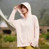 Ropa de Protección Solar UPF100 para Mujer 2025 Nuevo Verano Hielo Anti-UV Seda de Hielo Transpirable Abrigo de Protección Solar