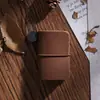 Mini cuaderno de mano ultrapequeño, contabilidad manual, cuaderno de piel de vaca, lindo, portátil, para viajes, diario, contabilidad