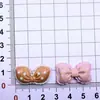 Café con leche lunares moño caricatura DIY accesorios de resina adorno para cuerda de pelo pegamento cremoso pinza para el pelo funda de teléfono llavero