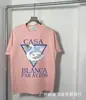 Camiseta de Manga Corta Serie Casa Casablanca Camisa Sitio Independiente Comercio Electrónico Transfronterizo Producto de Comercio Exterior Manga Corta Verano