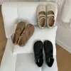 Sapatos de balé retrô estilo coreano com bico dividido para mulheres, novo modelo 2026, sapatos baixos para o dia a dia, sapatos Mary Jane com salto de porco