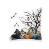 Fronha de travesseiro de desenho animado de abóbora de Halloween da Amazon, fronha de travesseiro confortável e respirável para suporte de cintura de sofá de casa de férias, ao lado da cama