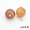 Pies de cobre de vidrio cárdigan cheongsam para mujer joyería costura a mano hebilla de color forma de flor abrigo abrigo camisa camisa botón de camisa
