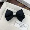 Pinza para el Cabello de Lazo Dulce y Linda Pinza de Pato Clip Lateral de Pedrería Corazón Tocado Clip para Flequillo Tocado Accesorios para el Cabello Tocado