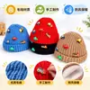 En stock Gorro de punto para niños Otoño e invierno nuevo original cochecito pequeño elegante cálido gorro de lana Versátil tocado Transfronterizo