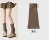 Calcetines de Lana, Calcetines Holgados, Calentadores de Piernas Blancos, Adelgazantes Y2K, Combinados con Zapatos Birkenstock, Calcetines Gruesos Cálidos para Pantorrilla de Otoño e Invierno