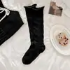 Calcetines de becerro huecos de color liso con borde enrollado, calcetines holgados transpirables de malla fina para primavera y verano, calcetines de algodón de moda estilo Ins y colegial para mujer