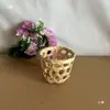 Cesta de Bambu Artesanal Conjunto de Copos para Chá de Leite Copo de Sorvete Cesta Pequena de Bambu Cesta de Bambu Popular Cesta Vazia para Check-In Cesta para Chá de Leite