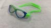 Gafas de Natación para Niños, Impermeables y Antivaho con Marco Dividido, Diadema de Tela Elástica, Cruz de Silicona, Gafas de Natación Unisex