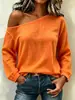 En stock 202 nuevo top de verano para mujer europeo y americano de Amazon transfronterizo, sin hombros, manga larga