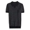 2026 Nueva Camisa Polo de Punto Transpirable de Manga Corta para Hombre, Camiseta Trendy de Lujo Ligero de Media Manga para Hombre