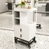 Nuevo Gabinete de Herramientas para Barbería Gabinete para Salón de Peluquería Carrito Móvil Gabinete de Almacenamiento de Herramientas de Madera Maciza Móvil Sin Instalación