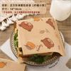 Papel Envoltorio para Sándwiches, Caja para Hamburguesas, Bolsa Desechable a Prueba de Grasa para Empaquetar Sándwiches, Papel a Prueba de Grasa Estilo Americano Periódico Inglés
