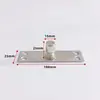 Mola de piso de porta de vidro, extensão do eixo superior, peça de hardware, acessórios de fixação de eixo fixo simples de aço inoxidável