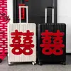Pegatinas de Doble Felicidad Específicas para Bodas, Decoración de Maletas, Arreglos de Boda, Artículos del Dote de la Novia, Pared de Fondo de la Habitación de Bodas