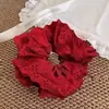 Super Fada Renda Vazada Scrunchie Estilo Celebridade Elástico de Cabelo Versão Coreana Acessório de Cabelo Novo Modelo Corda de Cabelo para Meninas