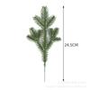 Transfronterizo para simulación de ramas de pino verde individuales arreglos florales de árbol de Navidad manualidades accesorios decorativos de agujas de pino de plástico