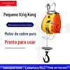 Talha elétrica pequena King Kong 220V doméstica suspensa pequena talha elétrica talha guindaste de ar condicionado 0,5T