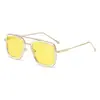 Óculos de Sol Quadrados no Mesmo Estilo do Homem de Ferro para Homens Óculos Europeus e Americanos Transfronteiriços Amazon Óculos Quadrados de Metal do Homem-Aranha