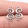 18X8.8Mm 0.59g Cor Prata Antiga Acessórios Atacado Materiais de Acessórios DIY Conectores com Design em Forma de S