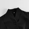 Otoño e Invierno Elegante Chaqueta de Commuter con Mangas Abullonadas Estilo Pequeño Fragancia para Mujer Traje Pequeño Negro Retro Elegante Francés con Cuello Alto