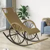 Atacado transfronteiriço cadeira de vime recliner para cochilo sala de estar varanda cadeira para pessoa preguiçosa cadeira de lazer cadeira de balanço pessoa preguiçosa pode deitar e dormir