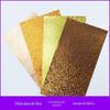 Brilhante ouro leopardo impressão PVC montagem papel joias caixa céu e terra caixa de chá caixa de vinho livro de certificado de capa de papel textura de couro