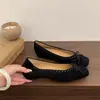 Primer Encuentro con el Brisa Nocturna Estilo Francés Zapatos de Tacón Alto de Boca Poco Profunda Zapatos de Abuela Versátiles con Lazo Nuevo Temperamento Suave