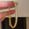Pulsera de encaje trenzado de plata de ley S925 con diamantes completos, chapada en oro, lujo ligero, a la moda, de alta gama, versátil, diseño de nicho