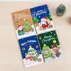 Série de Natal Desenho Animado Caderno Papelaria Estudante Portátil Bolso Caderno Diário Manuscrito Caderno com Pauta Atacado