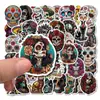 50 Piezas Fronterizos México Día de Muertos Calavera Graffiti Pegatinas Decoración para Guitarra Cuaderno Equipaje DIY Impermeable
