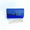 2025 Factory Transfronterizo Caliente Brillante con Purpurina Bolso de Noche para Dama Bolso de Boda Bolso Mensajero para Banquete Gran Capacidad