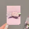 Presilhas de cabelo de alta qualidade estilo coreano em cores dopamina para mulheres, presilhas de bico de pato doces para franja, acessórios de cabelo