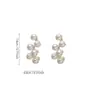 Diseño Exclusivo, Pendientes Pequeños de Perlas de Uva de Alta Gama y Elegantes para Mujer, con un Temperamento Grácil, Adecuados para el Uso Diario y como Accesorios de Oreja a la Moda
