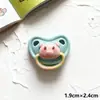 Chupete de Animal de Dibujos Animados Brillante DIY Pequeños Accesorios de Resina Llavero Funda para Teléfono Móvil Accesorios para el Cabello