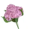 Buquê de 5 cabeças estilo europeu de flores de hortênsia artificiais, arranjo floral vintage, flores de seda para decoração de casa, flores artificiais para arranjos florais, flores decorativas e flores artificiais