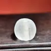 Cuentas Redondas de Vidrio Transparente Esmerilado de 15 mm, Cuentas con Agujero Recto, Cuentas Redondas Sueltas, Accesorios para Joyería DIY