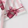 Pijama de Cardigan Rosa de Seda de Leche Transfronterizo Europeo y Americano para Mujer, Shorts de Manga Corta, Conjunto Casual Cómodo y Transpirable para el Hogar