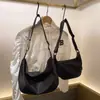 Bolsa de Bolinho de Tecido Oxford Impermeável Moda Simples Versátil Casual Grande Capacidade Feminina Ombro Único Alça Larga Transversal Bolsa Tendência