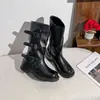 Nuevas Botas Cortas Otoño/Invierno 2026 Punta Redonda Con Cordones Suela Gruesa Botas Martin Estilo Otoño/Invierno Hebilla de Cuero Botas para Mujer Sensación de Alta Gama para Ropa de Exterior