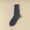 Meias de inverno meias masculinas de comprimento médio da panturrilha estilo étnico paralelo Terry forrado de lã grosso quente cor sólida meias de cashmere masculinas meias meias