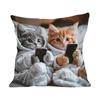 Fundas de Almohada Serie Navideña de Amazon, Cojines de Sofá Estampados de Lino, Fundas de Almohada, Soporte para Personalización con Tu Propio Diseño