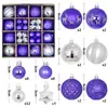 Decoraciones nuevas para bolas de Navidad transfronterizas, caja de regalo, artículos navideños pintados, adornos colgantes de regalo de Navidad, juego de bolas decorativas