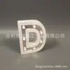 Luz de Noche para Niños Luz LED de Letra Espejo de Cristal Luz de Letra de Madera Alfabeto Inglés Iluminación LED