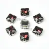 Cristales de Garra Cuadrados de Vidrio de Color de 10 mm con Base Plateada para Manualidades Vestidos de Novia Zapatos Bolsos Pinzas para el Cabello Strass para Coser Accesorios de Ropa