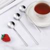 Cuchara de acero inoxidable de aspecto elegante para postre, café, para mezclar, dorada, nido de pájaro con miel, cuchara redonda pequeña, regalo para taza