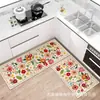 Juego de dos piezas de terciopelo de cristal para cocina, felpudo para entrada del hogar, envío transfronterizo, resistente a la suciedad, a prueba de polvo, fácil de mantener, en stock