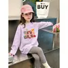 Camiseta de manga larga para niña, para primavera y otoño, nueva y elegante de algodón puro para niños 2026, camiseta interior para niñas mayores