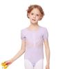 Ropa de Baile para Niños Primavera y Verano Tops de Encaje de Manga Corta Falda Tutú para Mujer Lazo Body para Niños Ropa de Baile